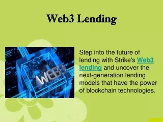 Web3 Lending