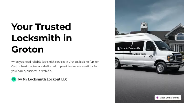 your trusted locksmith in groton