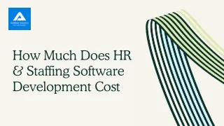 how much does hr staffing software development