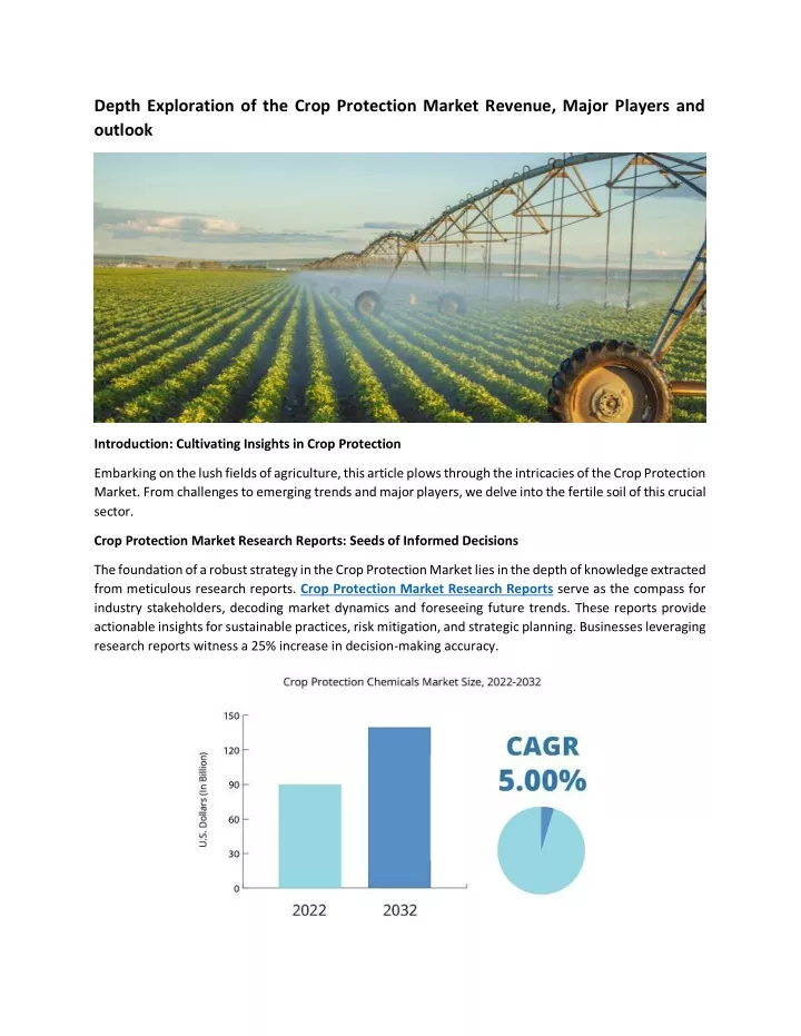 depth exploration of the crop protection market