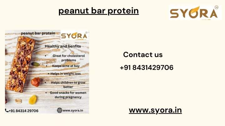 peanut bar protein