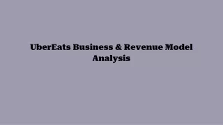ubereats business revenue model analysis