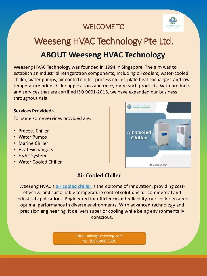 welcome to weeseng hvac technology pte ltd