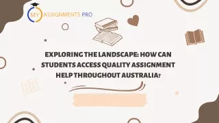 exploring the landscape how can students access