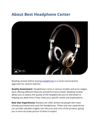 Best Headphone Center