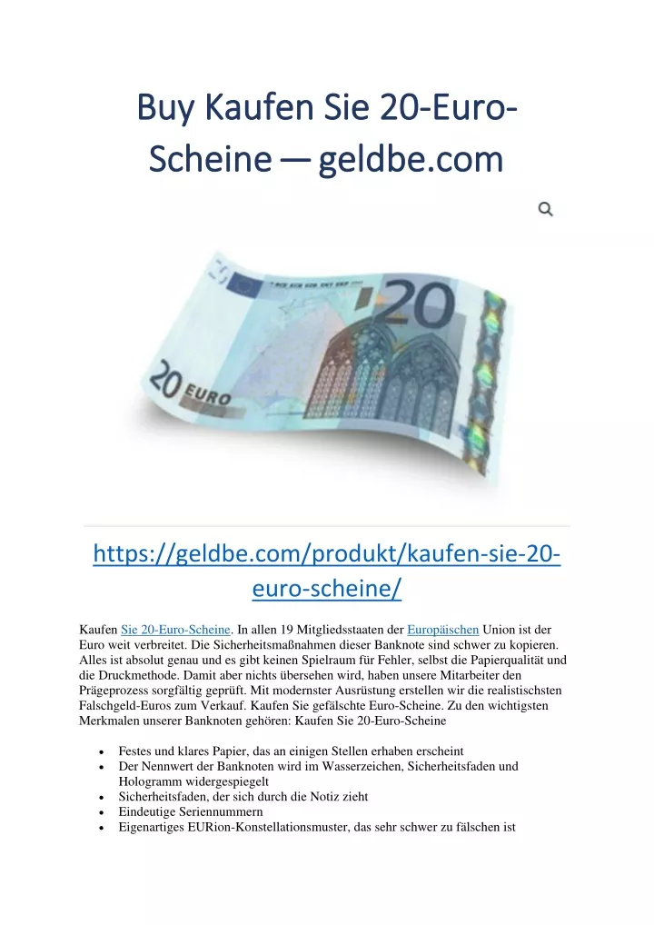 buy kaufen sie 20 buy kaufen sie 20 euro scheine