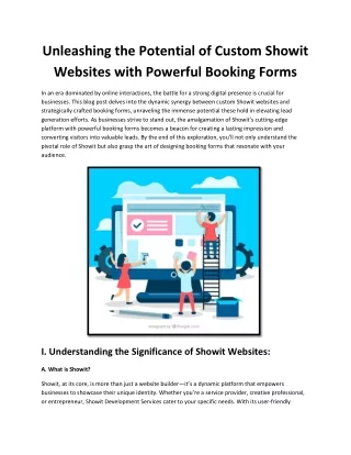Unleashing the Potential of Custom Showit Websites with Powerful Booking Forms
