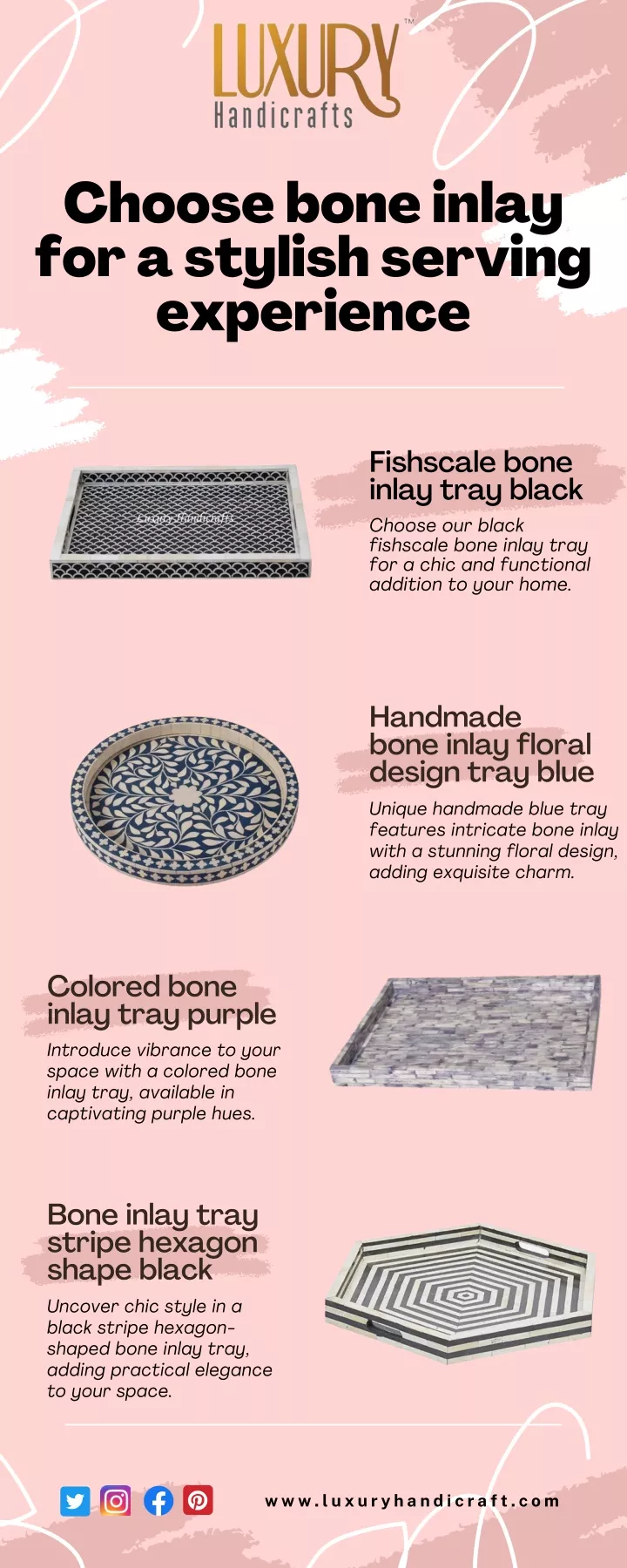 choose bone inlay for a stylish serving experience