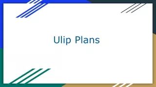 ulip plans