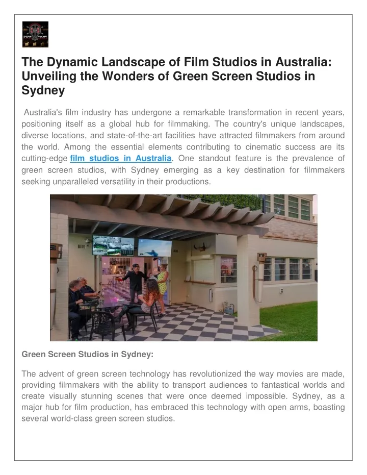 the dynamic landscape of film studios