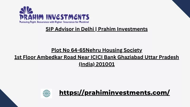 sip advisor in delhi prahim investments