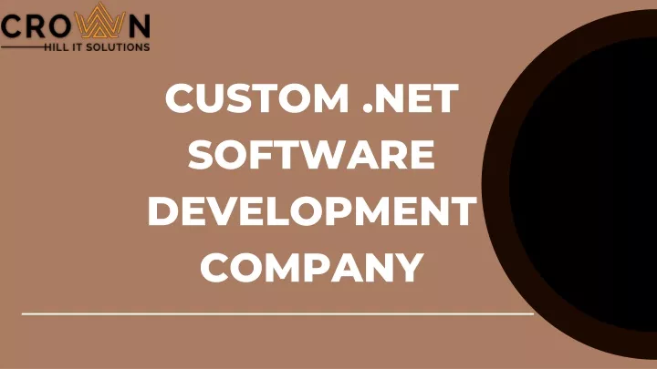 custom net software development company