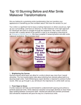top 10 stunning before and after smile makeover
