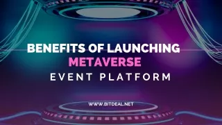 5 Advantages of Launching Your Own Metaverse Event Platform