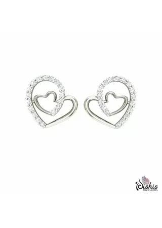925 Sterling Silver Natalia Studs Earrings by Dishis Jewels