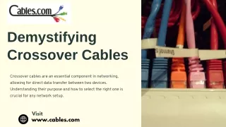 Buy Crossover Cables at Datacomm Cables, Inc.