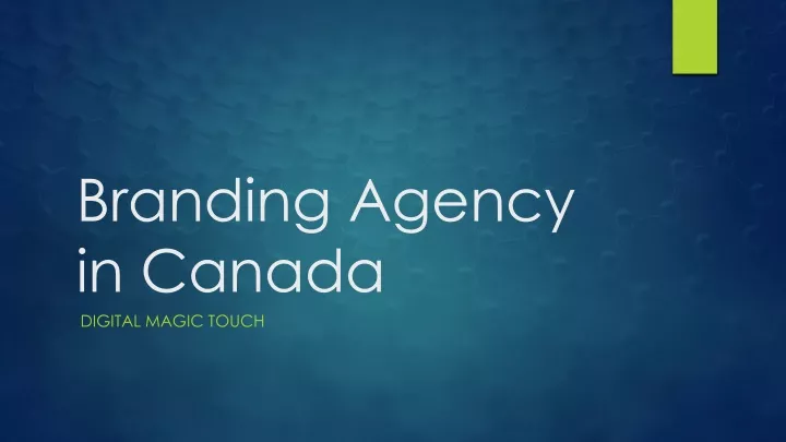 branding agency in canada digital magic touch
