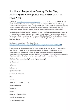 distributed temperature sensing market size