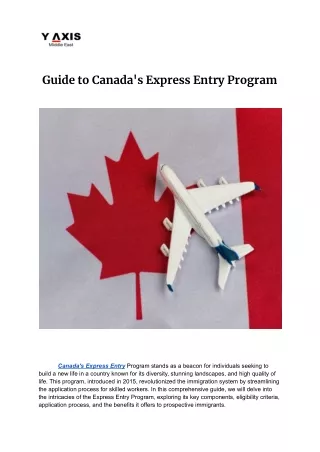 Guide to Canada's Express Entry Program