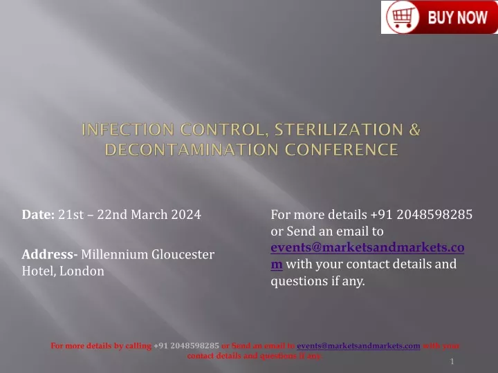 infection control sterilization decontamination conference