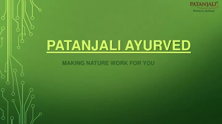 patanjali ayurved