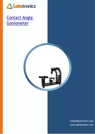 contact angle goniometer