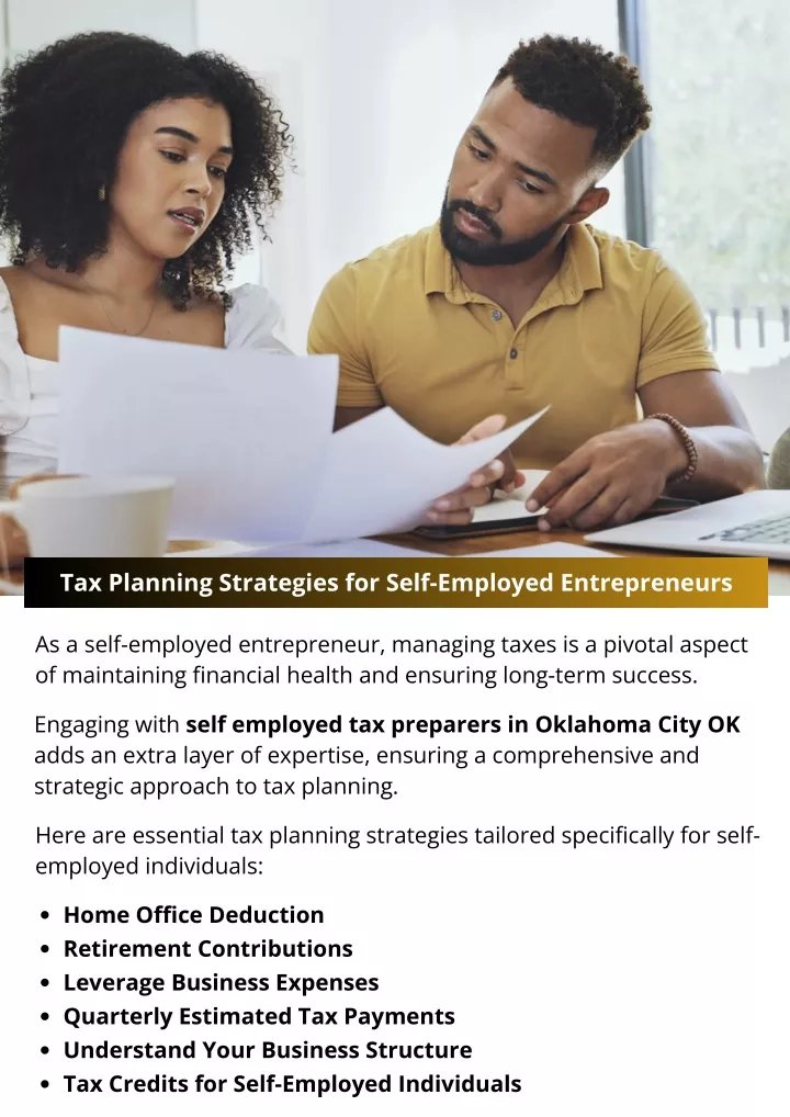 tax planning strategies for self employed