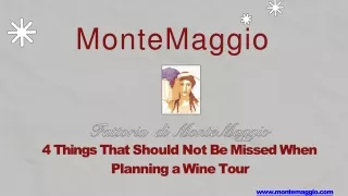 4 Things That Should Not Be Missed When Planning a Wine Tour
