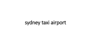 sydney taxi airport