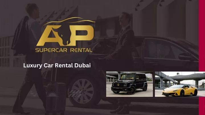 luxury car rental dubai