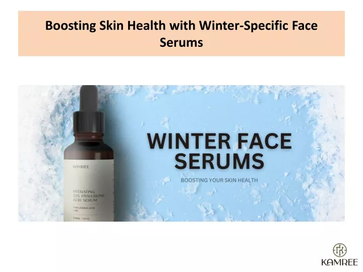 boosting skin health with winter specific face serums