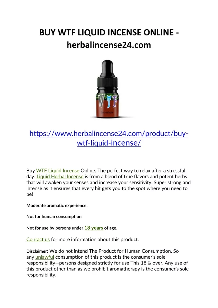 buy wtf liquid incense online herbalincense24 com