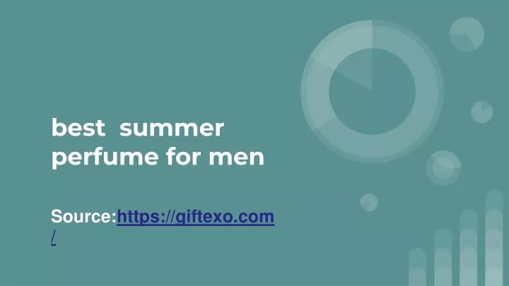 best summer perfume for men
