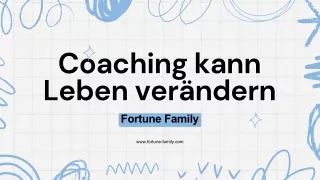 Ein Coaching-Programm kann einen großen Unterschied in Ihrem Leben bewirken