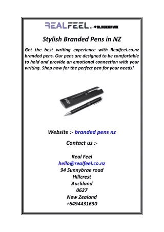 Stylish Branded Pens in NZ