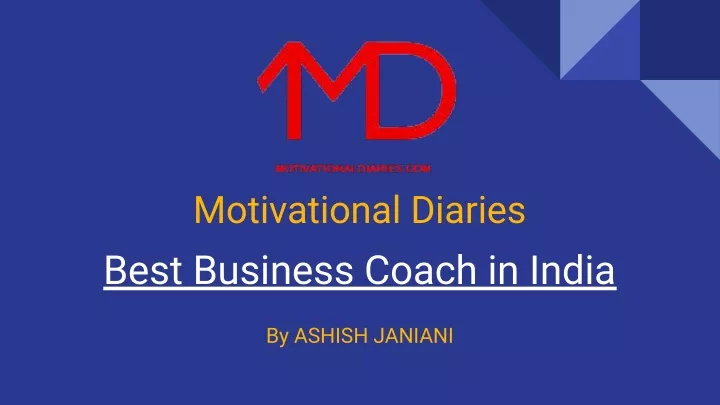 motivational diaries best business coach in india