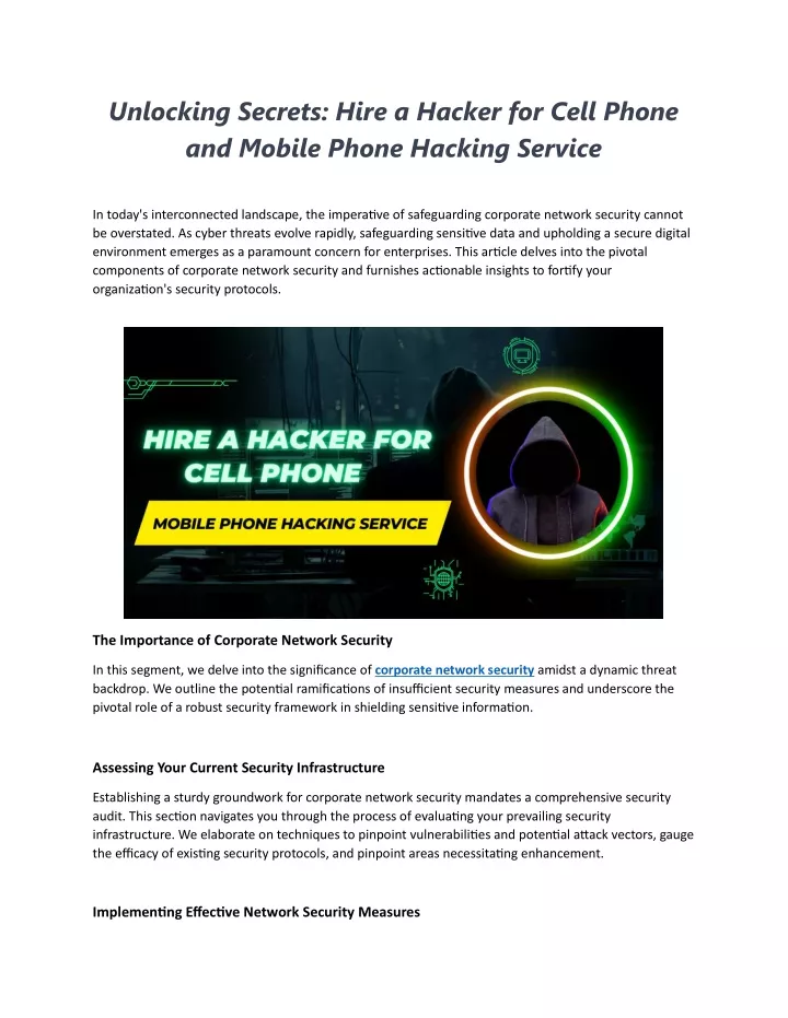 unlocking secrets hire a hacker for cell phone