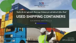 Most Reliable Used Shipping Containers for sale