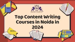 Top Content Writing Courses in Noida in 2024