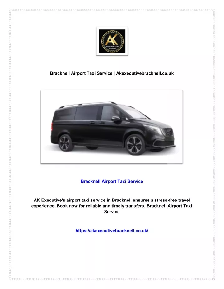 bracknell airport taxi service