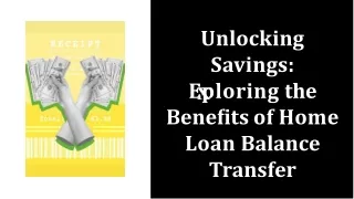 Optimize Your Finances with Home Loan Balance Transfer