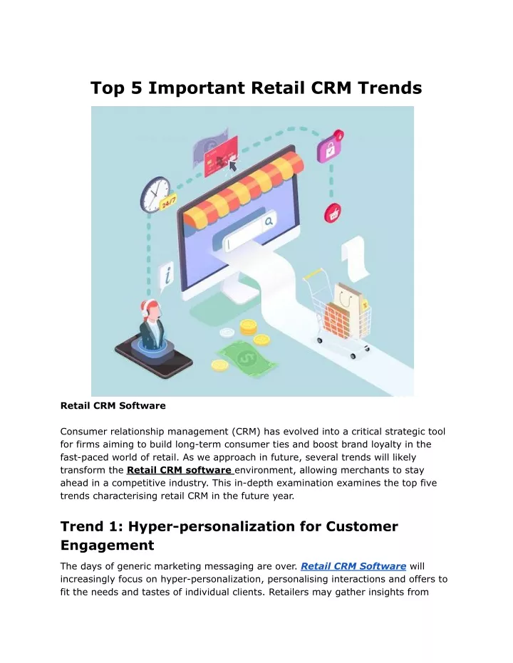 top 5 important retail crm trends