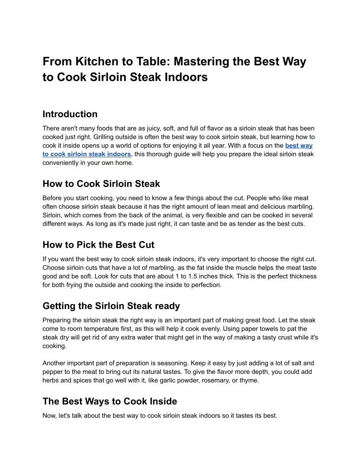 from kitchen to table mastering the best