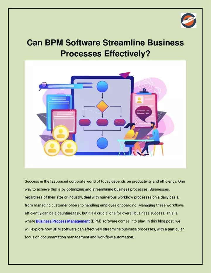 can bpm software streamline business processes