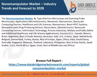 nanomanipulator market industry trends