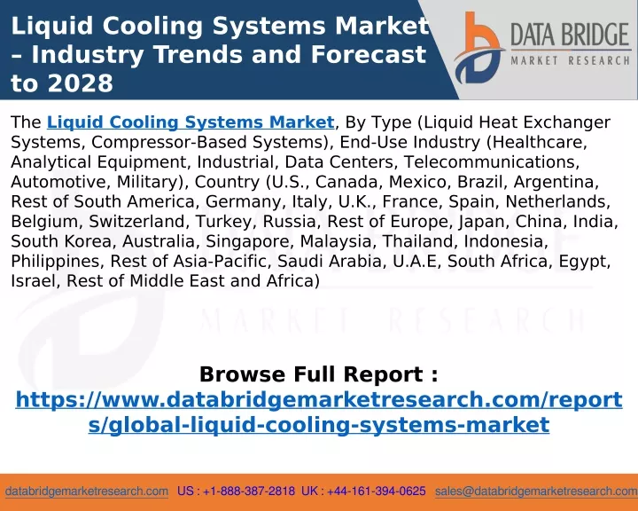 liquid cooling systems market industry trends