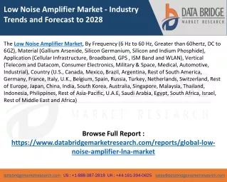 low noise amplifier market industry trends