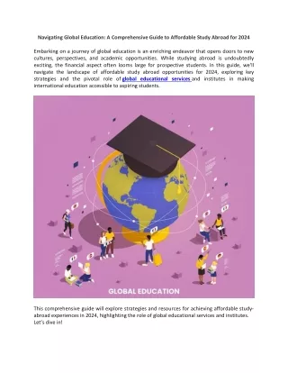 Navigating global education