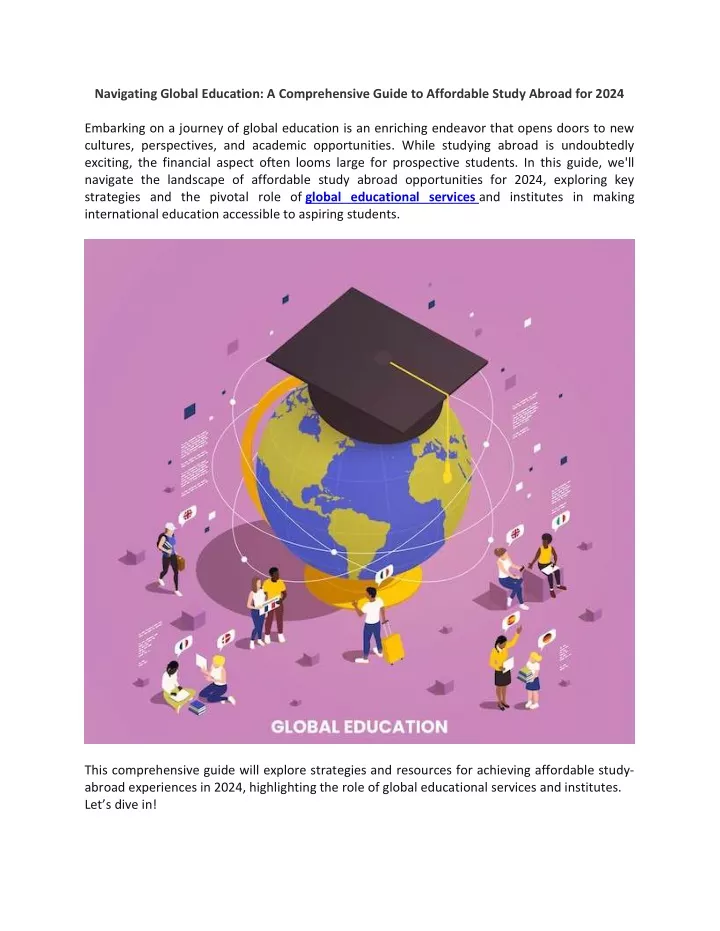 navigating global education a comprehensive guide