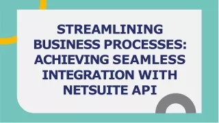 Netsuite API Integration